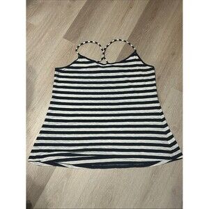 Derek Heart Plus Striped Rope Strap Racer Back Tank Top Sz 3X